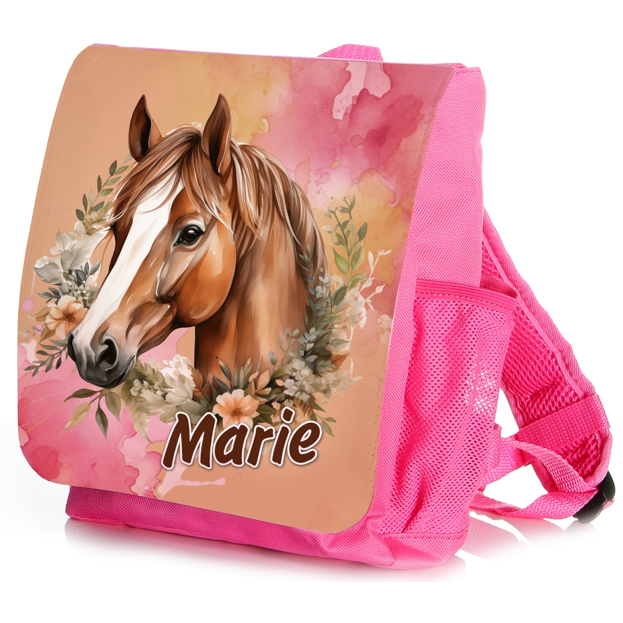 Unikatolo Kindergartenrucksack Pferd mit Name personalisiert