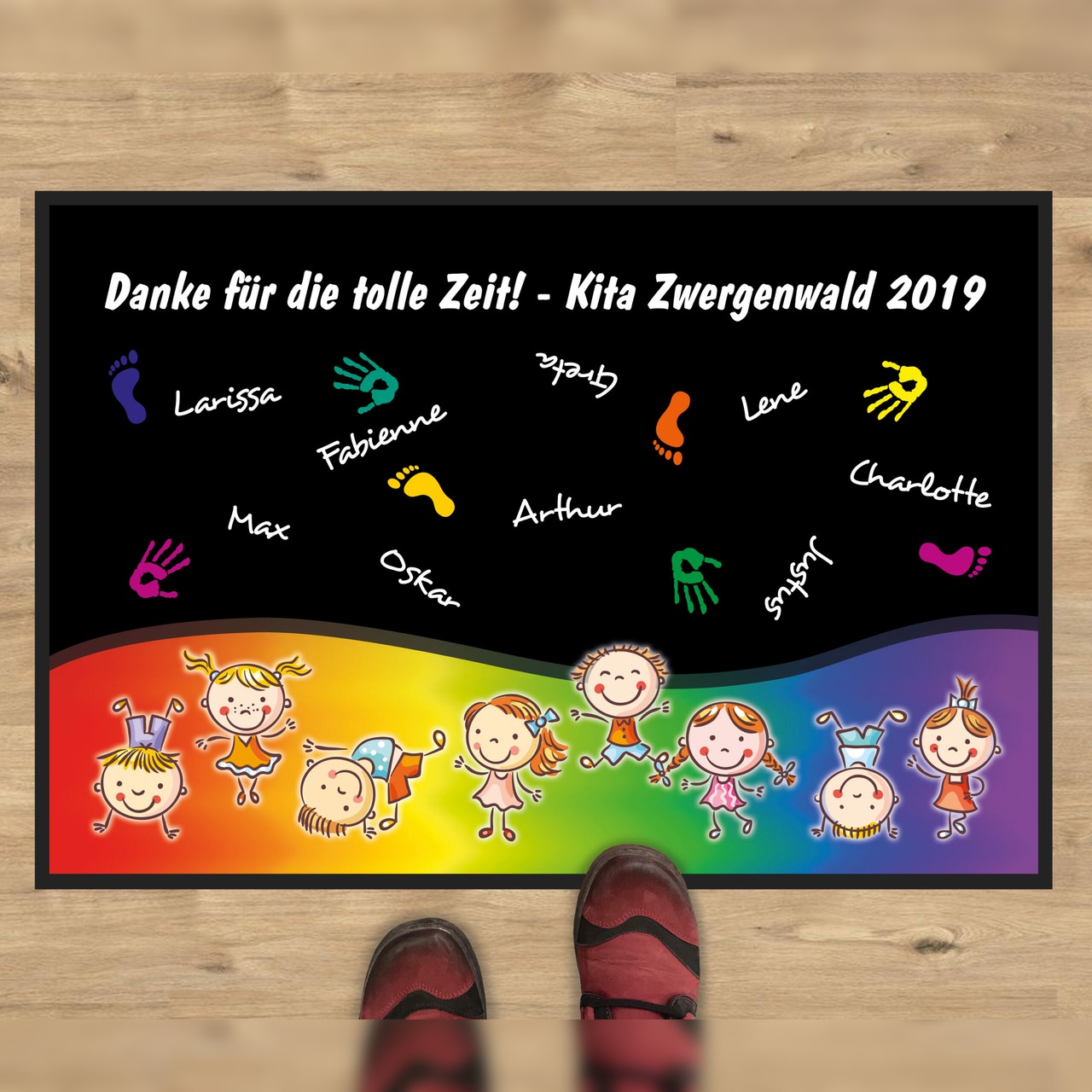 Unikatolo Fußmatte Motiv HÄNDE Kita