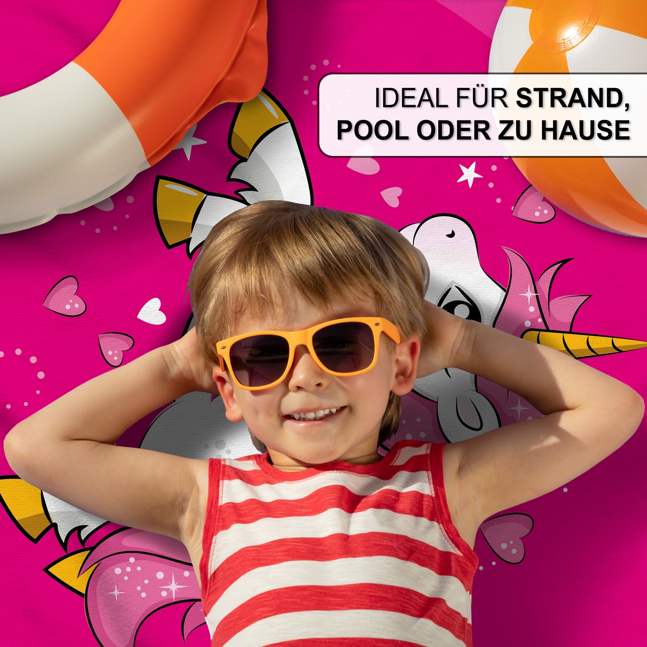 Unikatolo Badetuch mit Foto bedruckt, personalisiert
