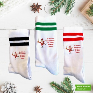 Weihnachtssocken Glühwein mit Name | Erwachsene