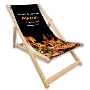 Unikatolo Liegestuhl Grillen Name personalisiert