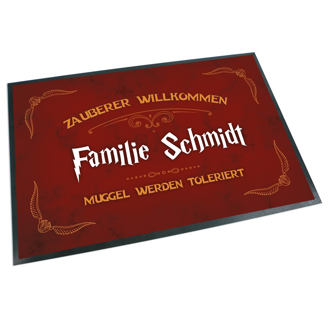 Unikatolo Fußmatte Zauberer Willkommen mit Name personalisiert