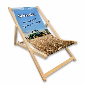 Unikatolo Liegestuhl Traktor Name personalisiert