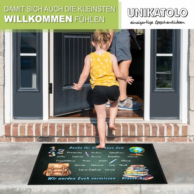 Unikatolo Fußmatte Motiv SCHULE
