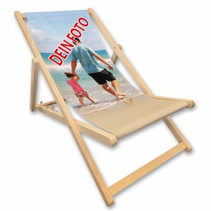 Unikatolo Liegestuhl personalisiert Foto oder Logo bedruckt