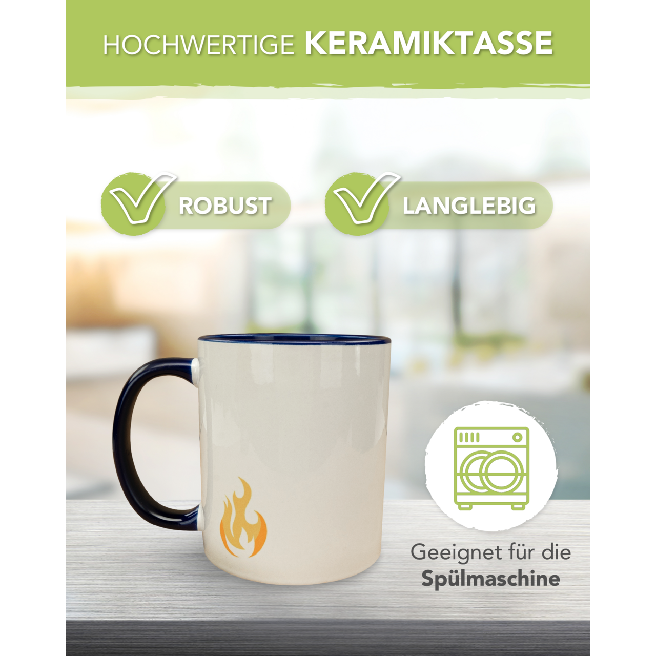 Unikatolo Tasse mit Name personalisiert Kinder Motiv Feuerwehr