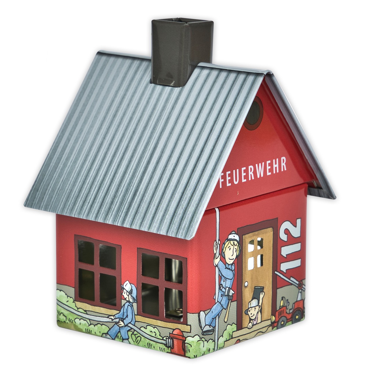 Original Crottendorfer Räucherhäuschen Feuerwehr