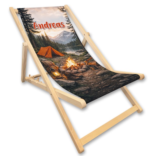 Unikatolo Campingstuhl mit Name personalisiert | CAMPING 1