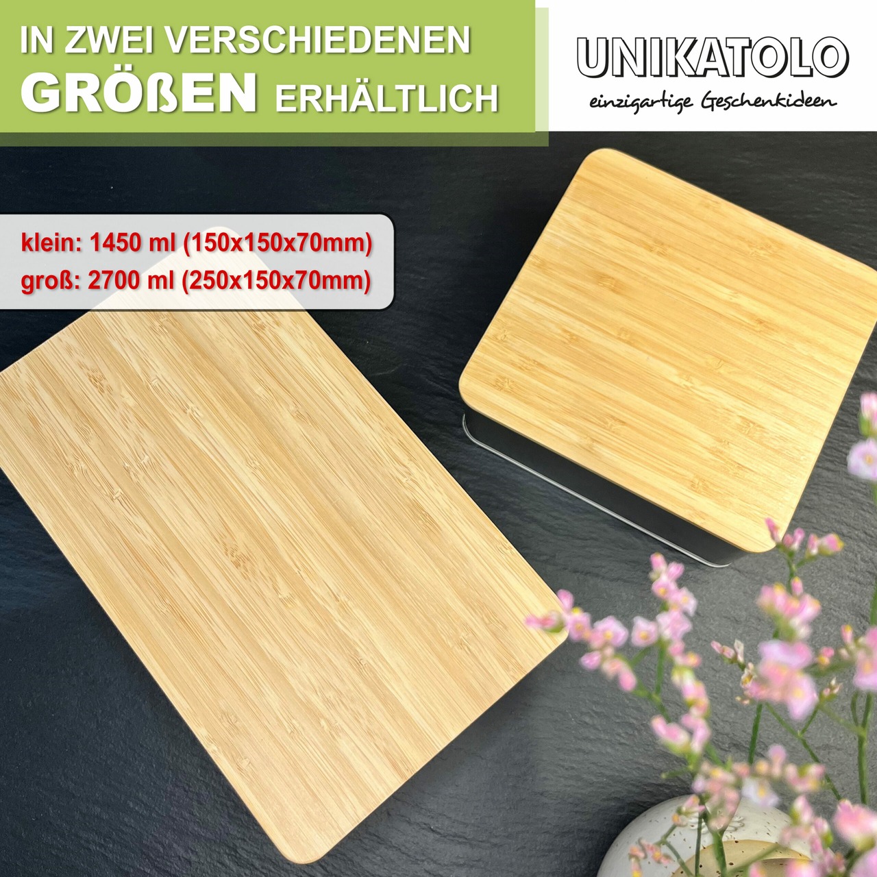 Unikatolo Personalisierte Keksdose mit Gravur (Häuser)