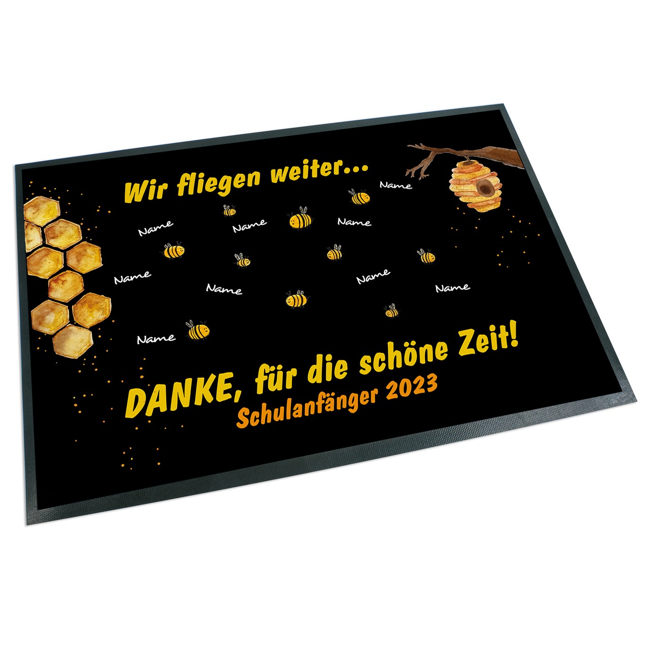 Unikatolo Fußmatte Motiv BIENEN KiTa