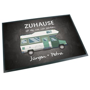 Unikatolo Fußmatte Motiv Wohnmobil mit Name personalisiert