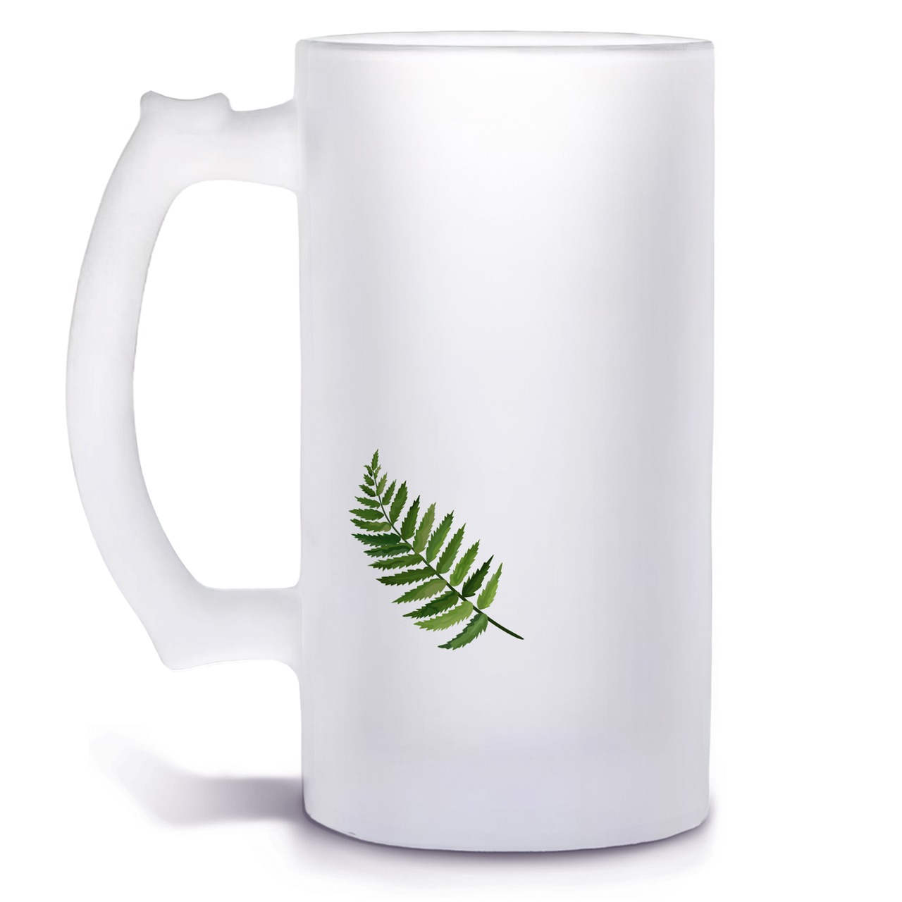 Unikatolo Bierkrug mit Name personalisiert - Blätter