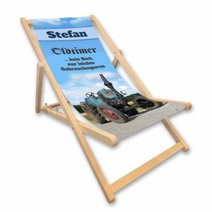 Unikatolo Liegestuhl Traktor Oldtimer Name personalisiert