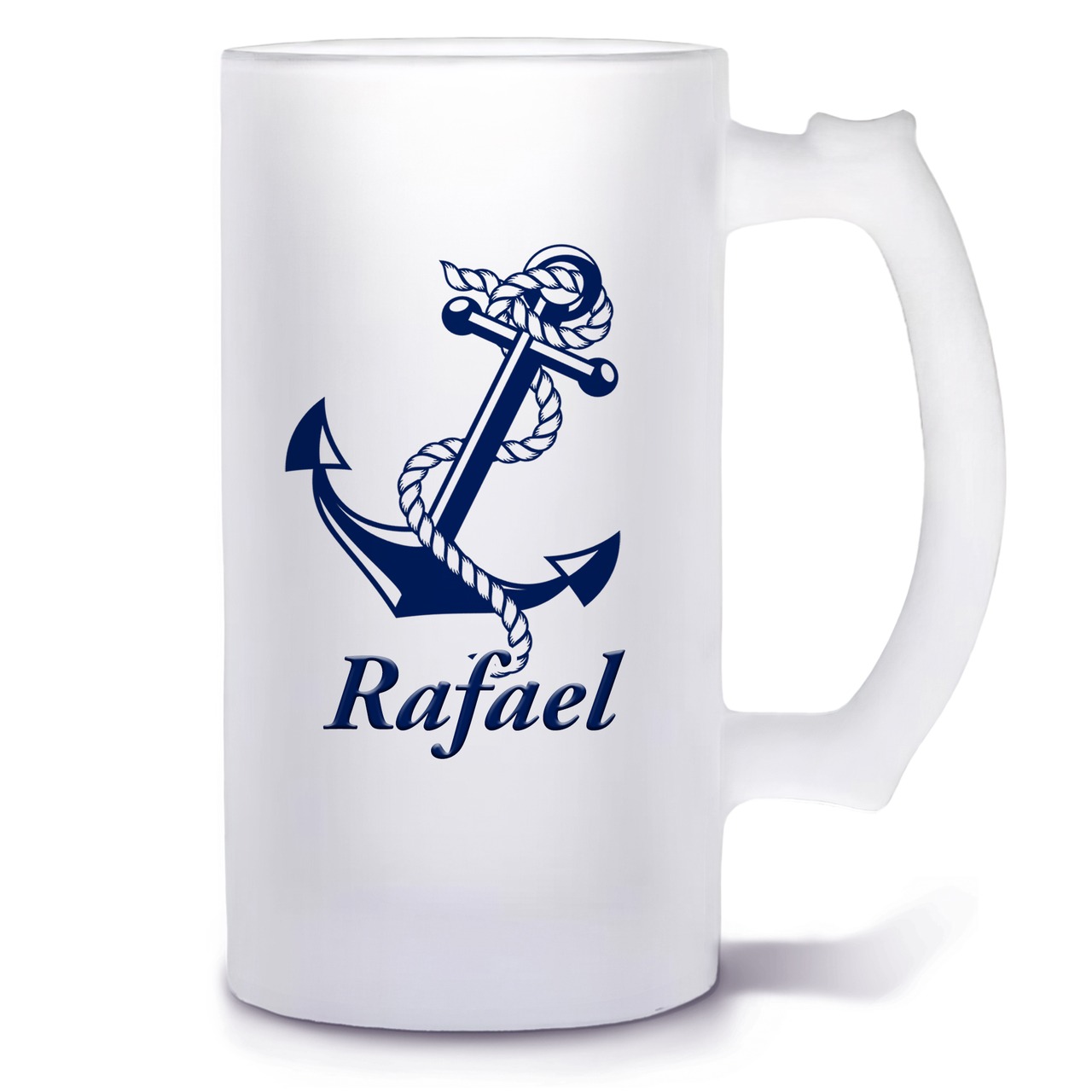 Unikatolo Bierkrug mit Name personalisiert - Anker