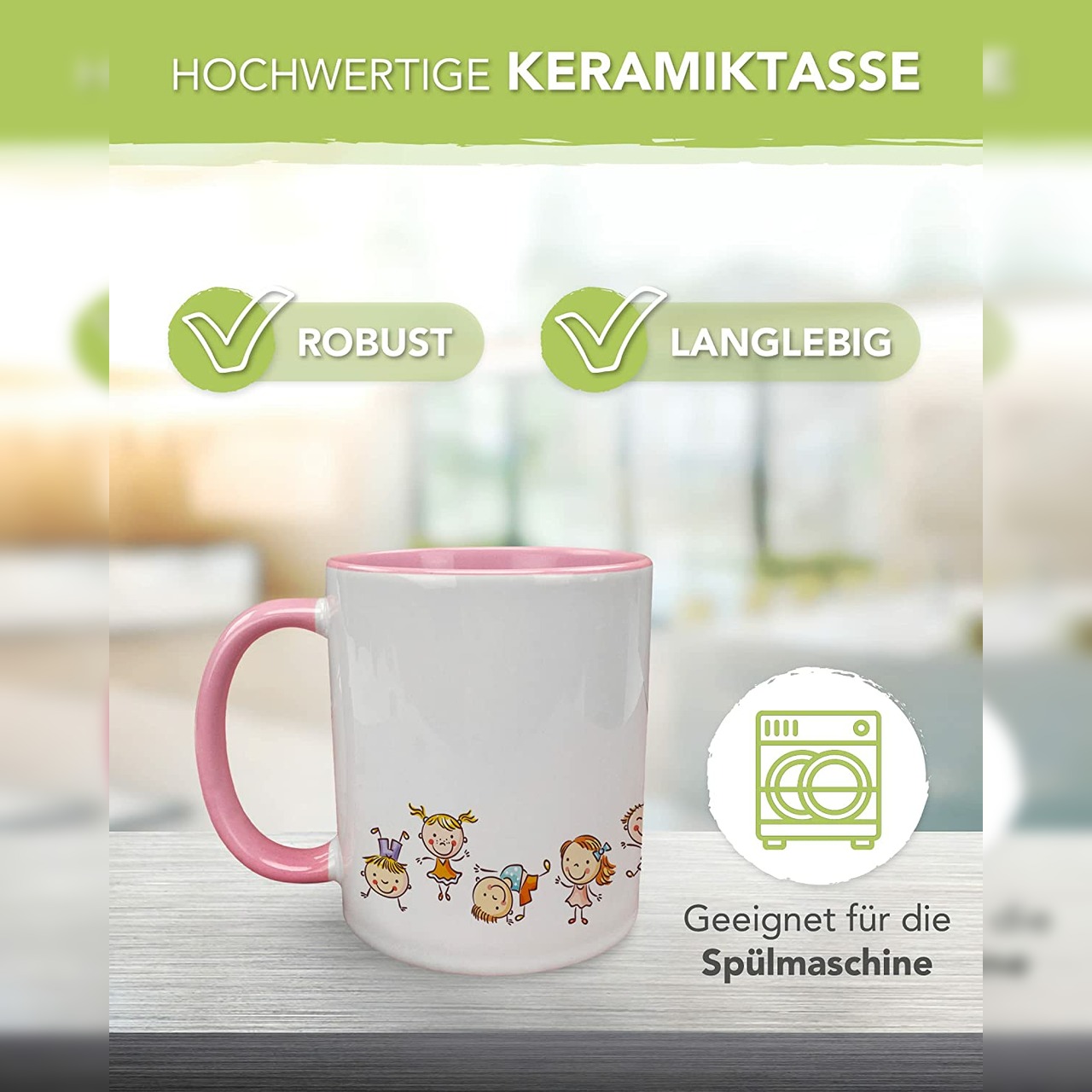 Unikatolo Tasse zum KiTa Abschied mit Namen bedruckt | ROSA