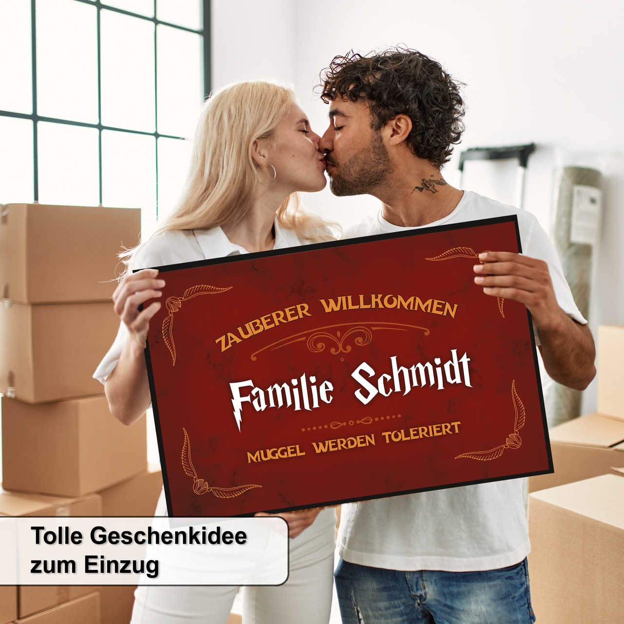 Unikatolo Fußmatte Zauberer Willkommen mit Name personalisiert
