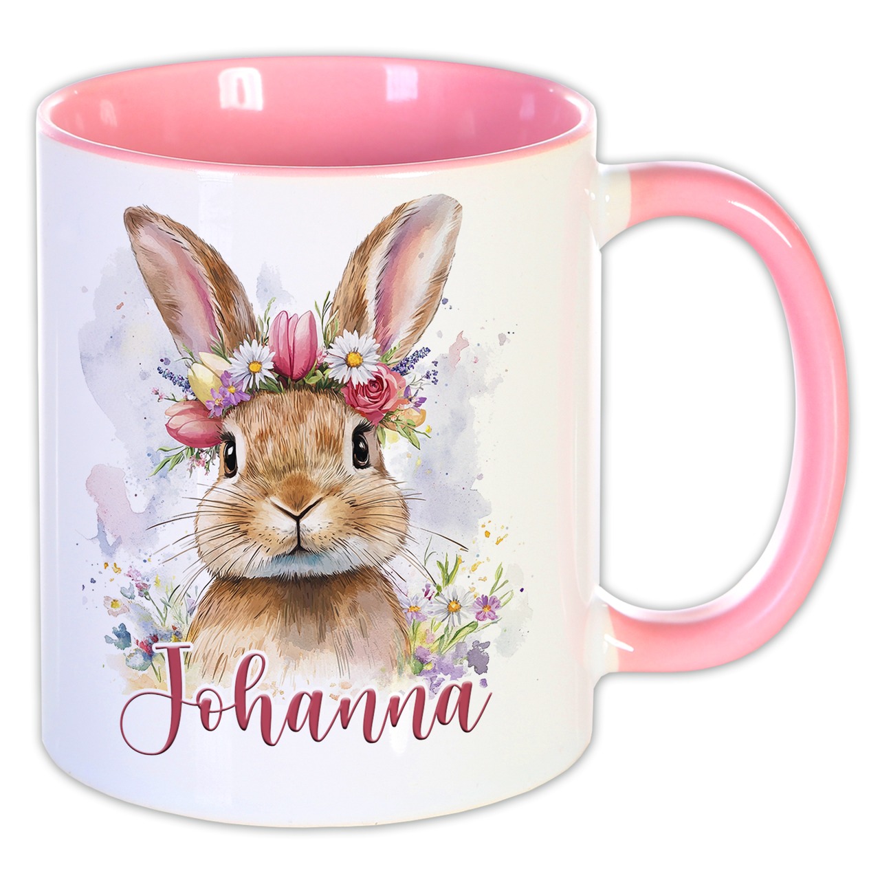 Unikatolo Ostertasse mit Name personalisiert Osterhase ROSA
